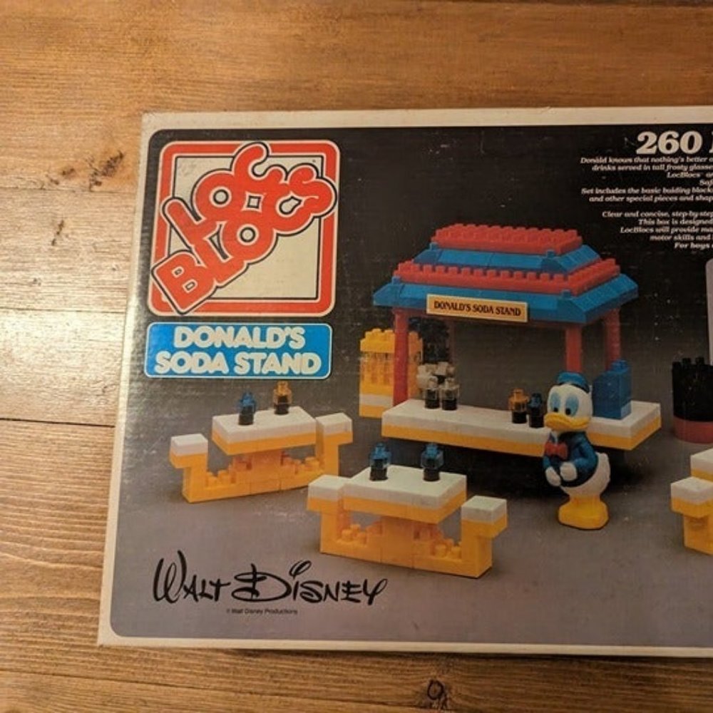 Vintage Donald Duck Soda Stand Lock Blocks